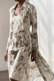 Фото #21 товара Платье-рубашка из 100% рами с принтом — zw collection ZARA