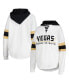 Фото #1 товара Women's White, Black Vegas Golden Knights Goal Zone Long Sleeve Lace-Up Hoodie T-shirt