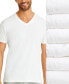 ფოტო #1 პროდუქტის Men's Ultimate 6pk. V-Neck Undershirts