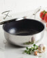 Фото #2 товара SteelShield C-Series Tri-Ply Clad Nonstick Chef Pan with Lid and Cooking Utensil Set, 3-Piece, Silver