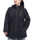 Фото #1 товара Women's Plus Size Hooded Water-Resistant Anorak Coat