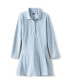 Little Girls School Uniform Long Sleeve Mesh Pleated Polo Dress