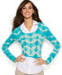 Inc International Concepts Women's Long Sleeve layered Look Sweater Teal S
