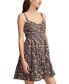 ფოტო #3 პროდუქტის Women's Cinched Bodice Mini Dress