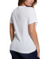 ფოტო #2 პროდუქტის Women's Studded-Logo Crewneck T-Shirt