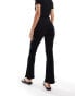 Vero Moda textured jersey flare trouser co-ord in black