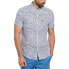 ORIGINAL PENGUIN Linen Aop Outline Waves short sleeve shirt