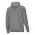 Puma Essential Embroidery Logo Pullover Hoodie Fl & Tall Mens Grey Casual Outer