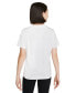 ფოტო #2 პროდუქტის Sportswear Big Girls Cotton Swoosh T-Shirt