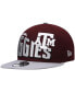 Фото #2 товара Men's Maroon Texas A&M Aggies Two-Tone Vintage-Like Wave 9FIFTY Snapback Hat