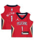 ფოტო #1 პროდუქტის Infant Zion Williamson Red New Orleans Pelicans 2020/21 Jersey - Statement Edition