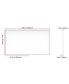 60x36" Oversized Rectangle Mirror with Removable Tray