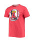 Men's Red Los Angeles Angels Hand-Drawn Logo Tri-Blend T-shirt