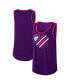 Women's Purple Alex Bowman A Game Scoop Neck Tank Top