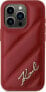 Karl Lagerfeld Karl Lagerfeld KLHCP15XPQDSMGR iPhone 15 Pro Max 6.7" czerwony/red hardcase Diagonal Quilted Script