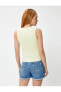 Топ Koton Ribbed Sleeveless Mesh