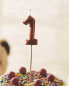 Children's number birthday candle