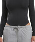 ფოტო #3 პროდუქტის Women's Wardrobe Essentials Mock Neck Bodysuit