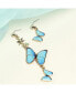 ფოტო #2 პროდუქტის Women's Butterfly Drop Earrings