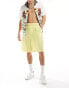 Фото #1 товара ASOS DESIGN bermuda suit shorts in bright yellow crepe