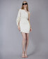 ფოტო #6 პროდუქტის Women's One-Shoulder Ruched Mini Dress