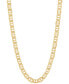 ფოტო #1 პროდუქტის Polished Solid Mariner Link 22" Chain Necklace (6-1/6mm) in 10k Gold