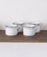 Silver Colonnade 4 Piece Cup Set, Service for 4