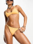 Фото #1 товара Weekday Sway tanga thong bikini bottom in yellow