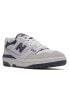 New Balance 550 trainers in white and navy