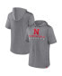 ფოტო #1 პროდუქტის Men's Heather Gray Nebraska Huskers Modern Stack Hoodie T-shirt