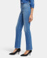 Women's High Rise Marilyn Straight Hollywood Waistband Jeans