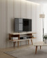 Фото #16 товара Тумба под телевизор Manhattan Comfort utopia 53.14" Medium Density Fibreboard 4-Shelf TV Stand