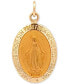 ფოტო #1 პროდუქტის Oval Miraculous Medal Pendant in 14k Gold