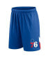 Фото #3 товара Men's Royal Philadelphia 76ers Slice Shorts