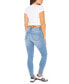 ფოტო #4 პროდუქტის Juniors' Curvy Distressed Skinny Ankle Jeans