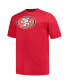 ფოტო #3 პროდუქტის Men's Deebo Samuel Scarlet San Francisco 49ers Big and Tall Player Name and Number T-shirt