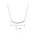 Фото #2 товара Minimalist Delicate Thin Sideways Horizontal Round Tube Curved Bar Slide Pendant Necklace For Women Sterling Silver