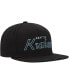 ფოტო #4 პროდუქტის Men's Black Seattle Kraken Core Team Script 2.0 Snapback Hat