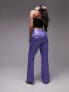 Фото #2 товара Topshop Tailored co-ord straight coated trouser in liquid lilac