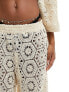 Фото #14 товара South Beach crochet beach trouser co-ord in cream