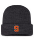Фото #1 товара Men's Charcoal Syracuse Orange Sheer Cuffed Knit Hat
