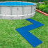 Фото #3 товара Защитный напольный коврик для бассейна Intex - 8 синих плиток 50x50x1 (1.9 кв. м)