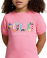 Toddler and Little Girls Mixed-Logo Terry Dress