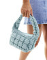 Glamorous – Wattierte Handtasche in Hellblau