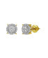 Dreamcatcher Deluxe 14k Yellow Gold 0.33 cttw Certified Natural Diamond Stud Earring for Men/Women, Screw Back