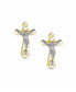 Фото #2 товара Серьги Bling Jewelry Jesus Crucifix Gold Cross