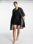 Фото #3 товара ASOS DESIGN co-ord robe in black lace