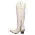 Corral Boots Distressed Snip Toe Cowboy Womens White Casual Boots A4311