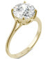 ფოტო #1 პროდუქტის Moissanite Round Solitaire Ring (2-3/4 ct. tw. Diamond Equivalent) in 14k White Gold or 14k Yellow Gold