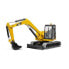 Фото #1 товара Bruder Cat Mini Excavator - Excavator model - Plastic - Black - Yellow